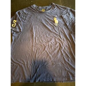 Polo Ralph Lauren T‎ Shirt Mens 2XL Blue Pony Logo Short Sleeve Tee